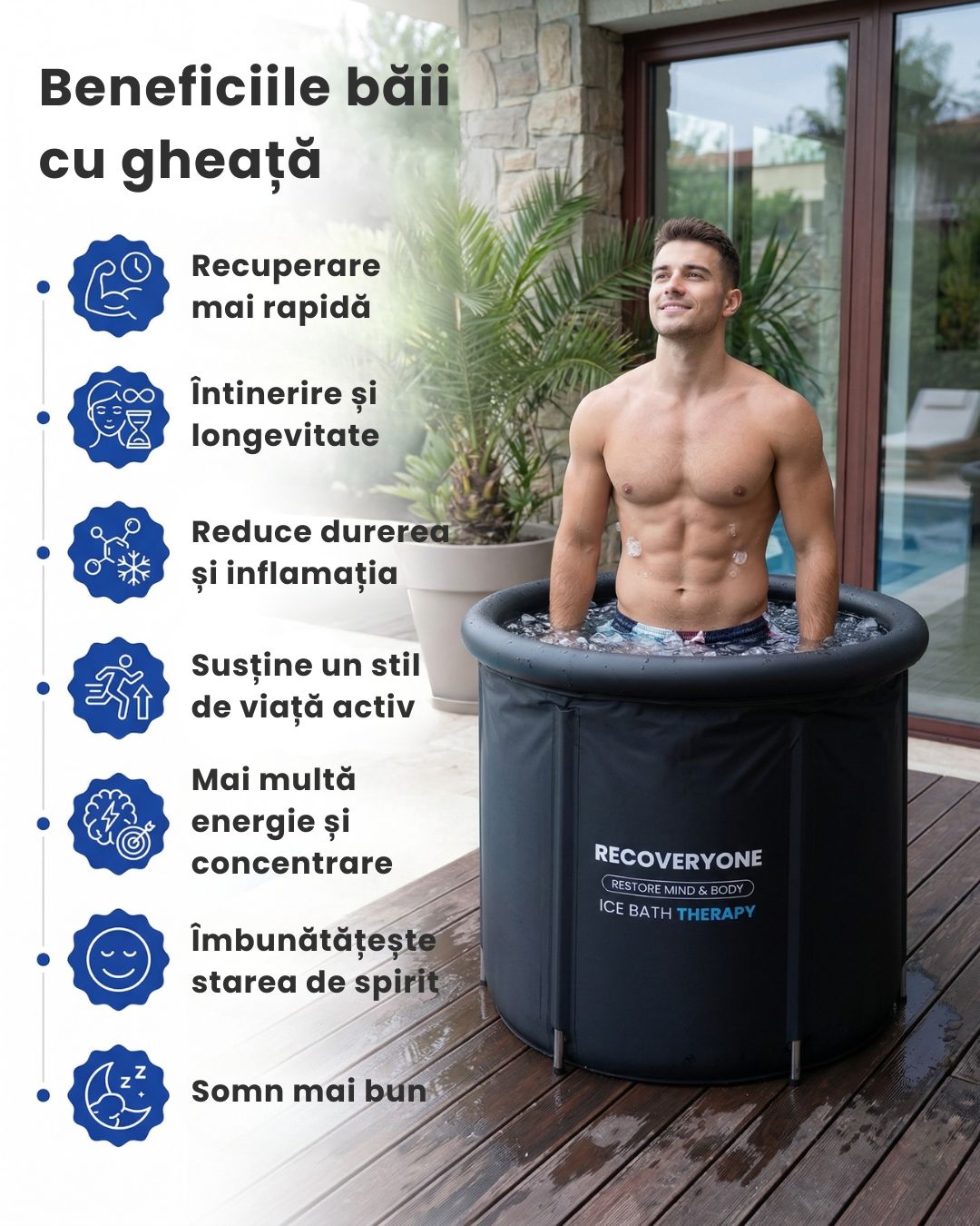 Răcitor + Cadă de Gheață (40% REDUCERE) - RECOVERYONE